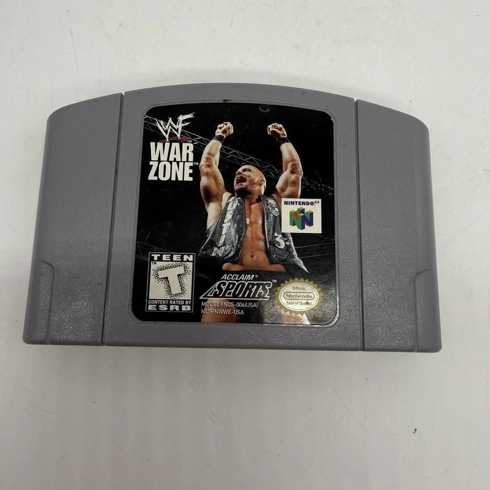 Nintendo WWF War Zone Game Manual & Bradly Games Pocket Guide